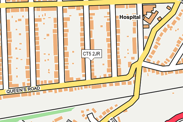 CT5 2JR map - OS OpenMap – Local (Ordnance Survey)