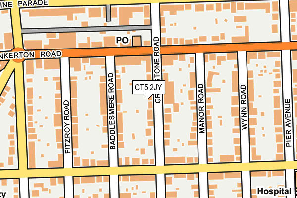 CT5 2JY map - OS OpenMap – Local (Ordnance Survey)
