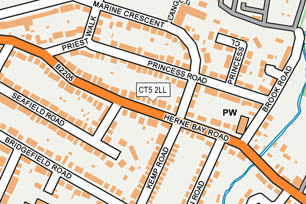 CT5 2LL map - OS OpenMap – Local (Ordnance Survey)
