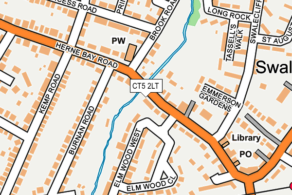 CT5 2LT map - OS OpenMap – Local (Ordnance Survey)