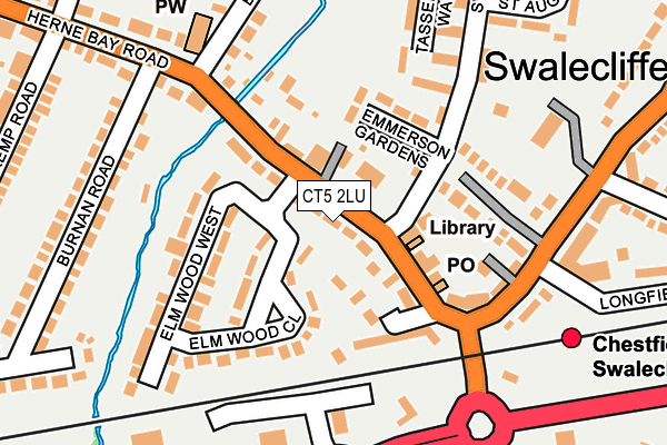 CT5 2LU map - OS OpenMap – Local (Ordnance Survey)