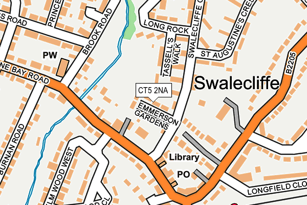 CT5 2NA map - OS OpenMap – Local (Ordnance Survey)