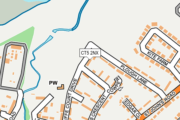 CT5 2NX map - OS OpenMap – Local (Ordnance Survey)