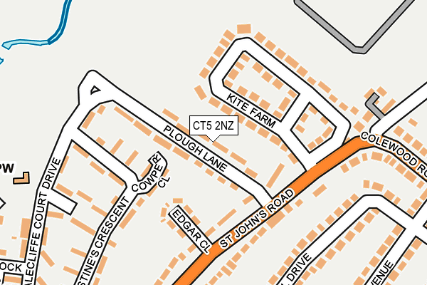 CT5 2NZ map - OS OpenMap – Local (Ordnance Survey)