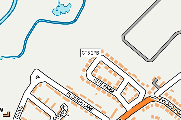 CT5 2PB map - OS OpenMap – Local (Ordnance Survey)