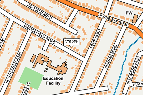 CT5 2PH map - OS OpenMap – Local (Ordnance Survey)