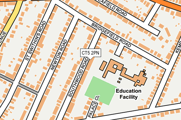 CT5 2PN map - OS OpenMap – Local (Ordnance Survey)