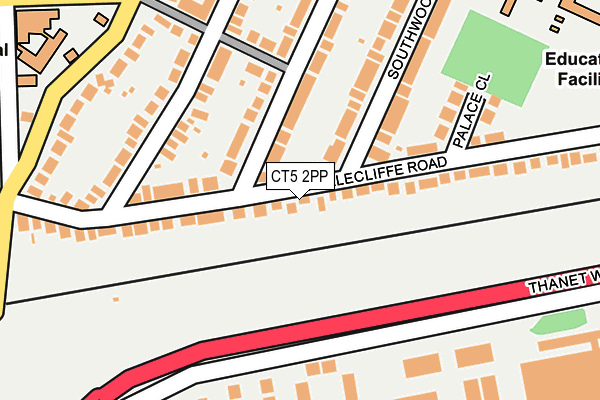 CT5 2PP map - OS OpenMap – Local (Ordnance Survey)