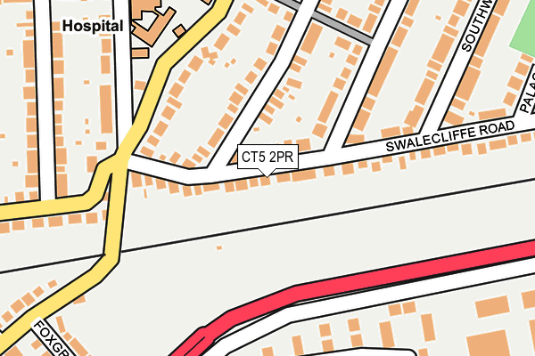 CT5 2PR map - OS OpenMap – Local (Ordnance Survey)