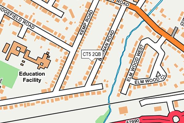 CT5 2QB map - OS OpenMap – Local (Ordnance Survey)