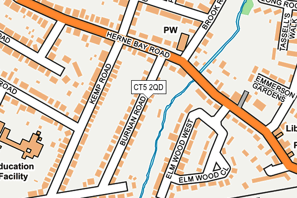 CT5 2QD map - OS OpenMap – Local (Ordnance Survey)