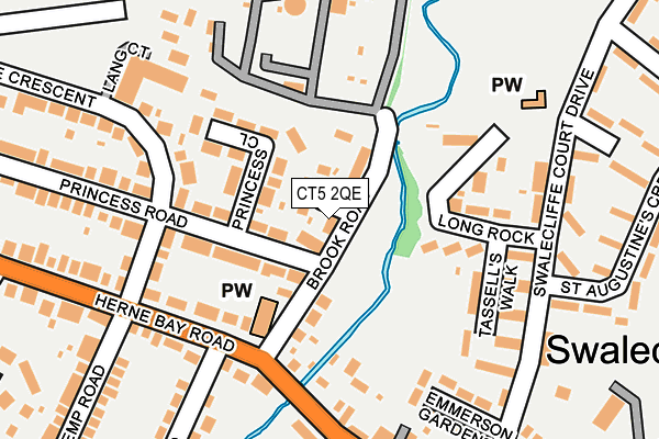 CT5 2QE map - OS OpenMap – Local (Ordnance Survey)