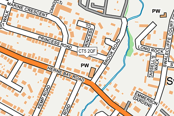 CT5 2QF map - OS OpenMap – Local (Ordnance Survey)