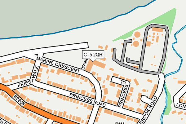 CT5 2QH map - OS OpenMap – Local (Ordnance Survey)