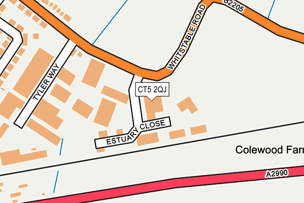 CT5 2QJ map - OS OpenMap – Local (Ordnance Survey)
