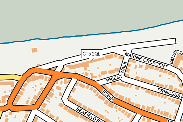 CT5 2QL map - OS OpenMap – Local (Ordnance Survey)