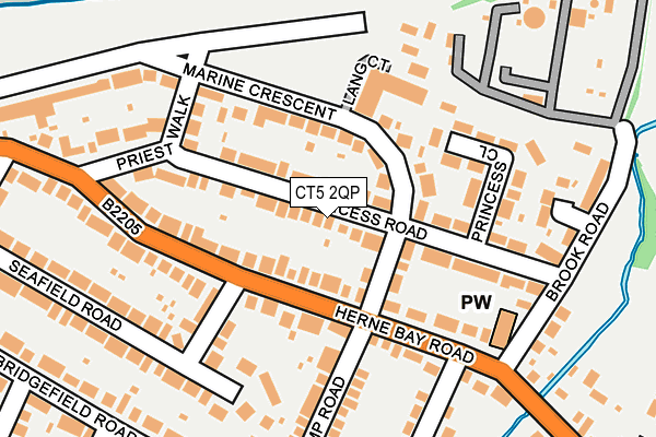 CT5 2QP map - OS OpenMap – Local (Ordnance Survey)