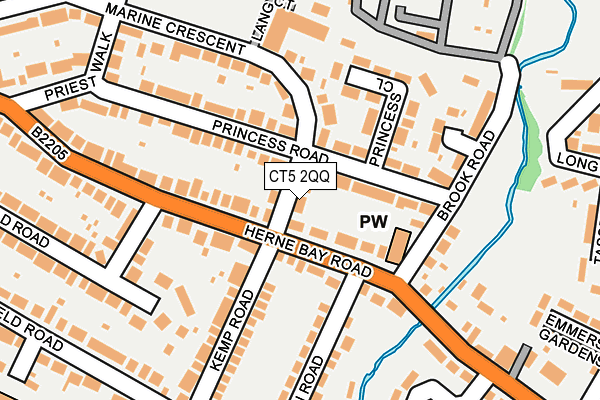 CT5 2QQ map - OS OpenMap – Local (Ordnance Survey)