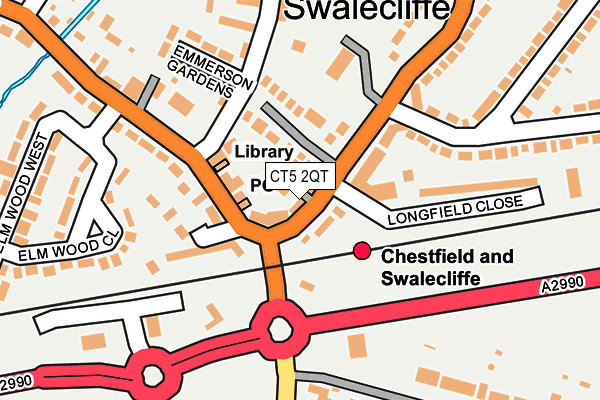 CT5 2QT map - OS OpenMap – Local (Ordnance Survey)