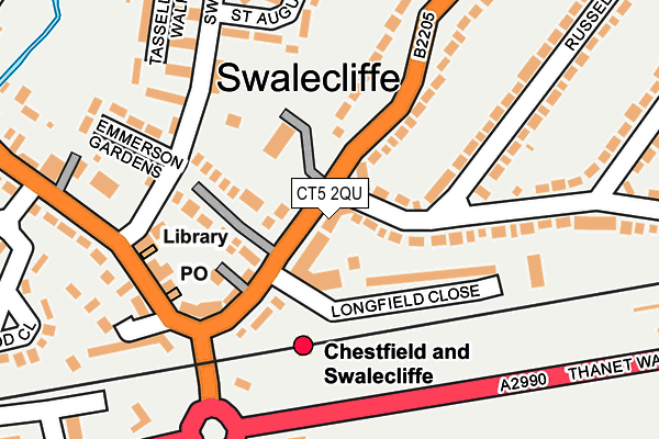 CT5 2QU map - OS OpenMap – Local (Ordnance Survey)