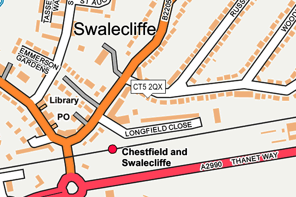 CT5 2QX map - OS OpenMap – Local (Ordnance Survey)