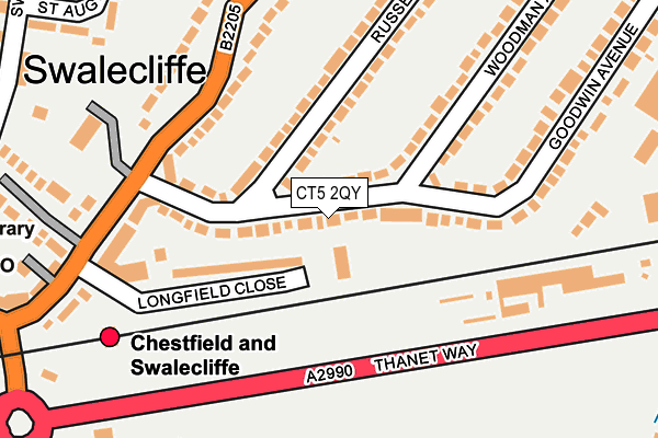 CT5 2QY map - OS OpenMap – Local (Ordnance Survey)