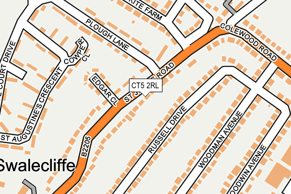 CT5 2RL map - OS OpenMap – Local (Ordnance Survey)