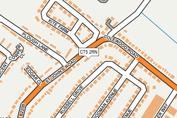 CT5 2RN map - OS OpenMap – Local (Ordnance Survey)