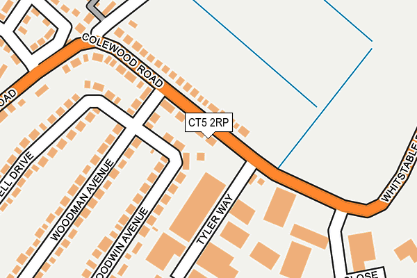 CT5 2RP map - OS OpenMap – Local (Ordnance Survey)