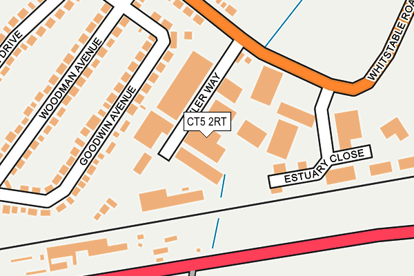 CT5 2RT map - OS OpenMap – Local (Ordnance Survey)