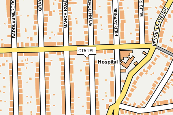 CT5 2SL map - OS OpenMap – Local (Ordnance Survey)