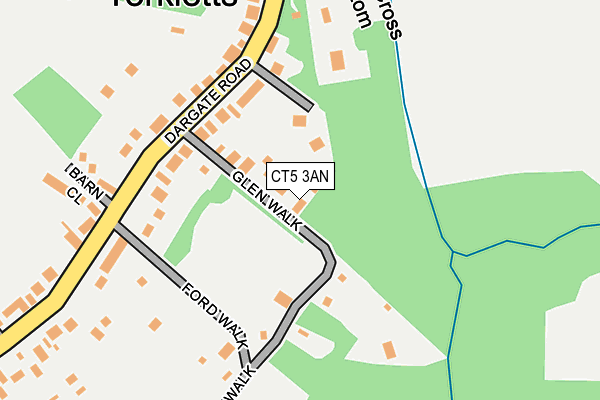 CT5 3AN map - OS OpenMap – Local (Ordnance Survey)