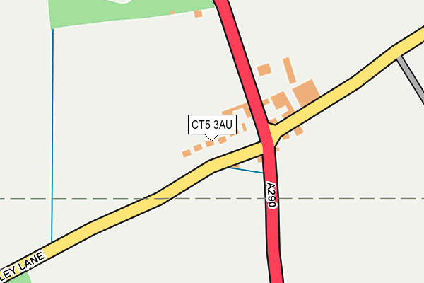 CT5 3AU map - OS OpenMap – Local (Ordnance Survey)