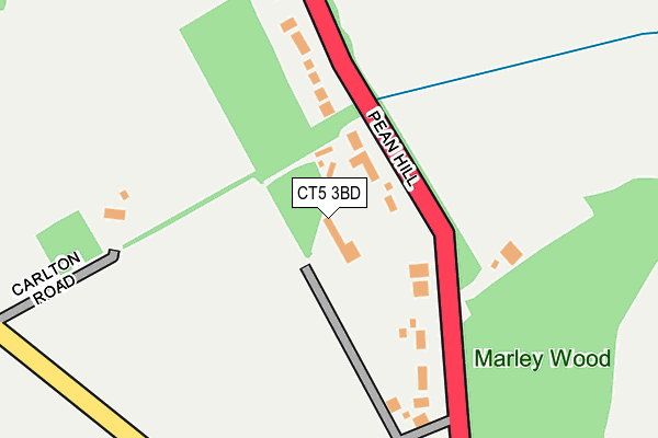 CT5 3BD map - OS OpenMap – Local (Ordnance Survey)