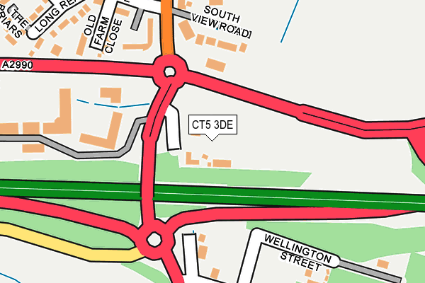 CT5 3DE map - OS OpenMap – Local (Ordnance Survey)