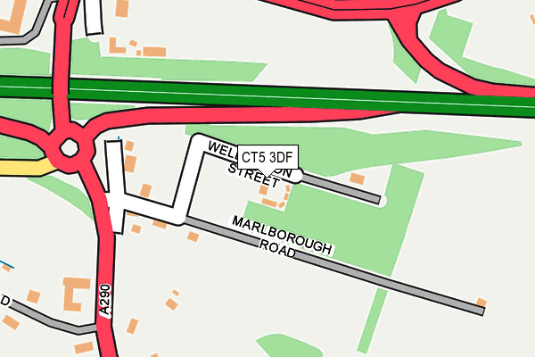 CT5 3DF map - OS OpenMap – Local (Ordnance Survey)