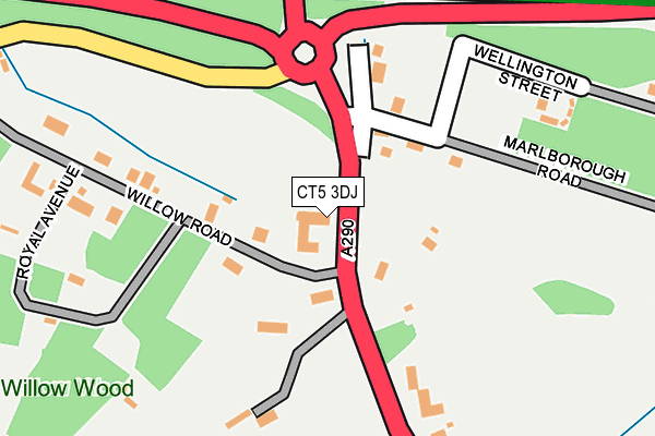 Map of GEORGE WILSON DEVELOPMENTS LIMITED at local scale