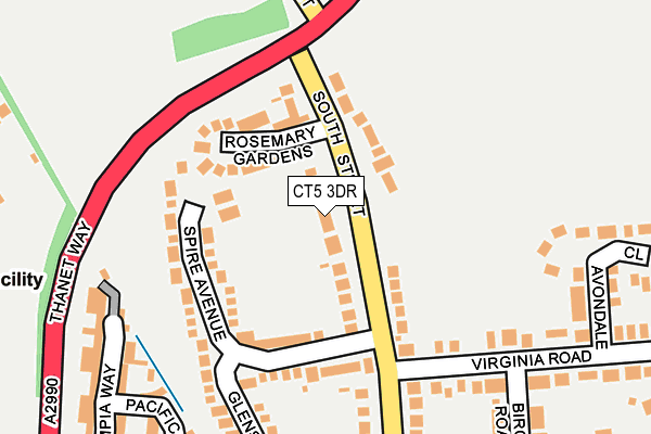 CT5 3DR map - OS OpenMap – Local (Ordnance Survey)