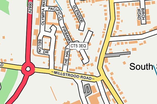 CT5 3EQ map - OS OpenMap – Local (Ordnance Survey)