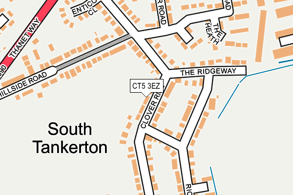 CT5 3EZ map - OS OpenMap – Local (Ordnance Survey)