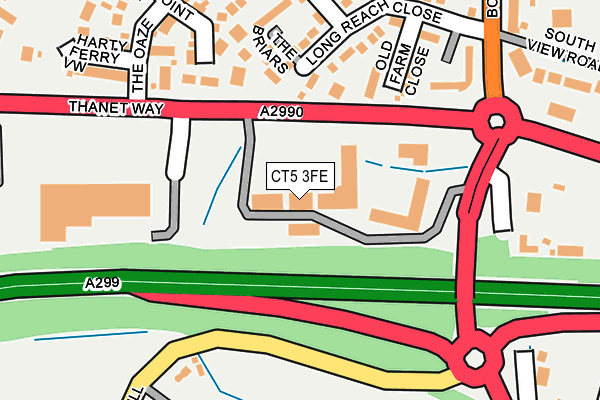 CT5 3FE map - OS OpenMap – Local (Ordnance Survey)