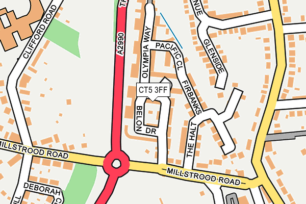 CT5 3FF map - OS OpenMap – Local (Ordnance Survey)