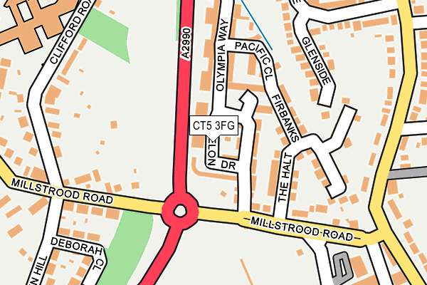 CT5 3FG map - OS OpenMap – Local (Ordnance Survey)