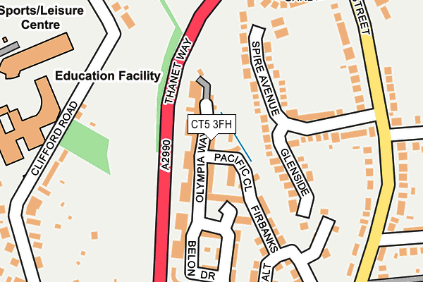 CT5 3FH map - OS OpenMap – Local (Ordnance Survey)