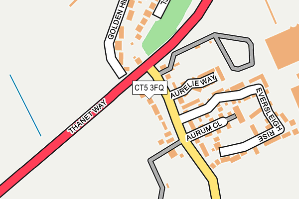CT5 3FQ map - OS OpenMap – Local (Ordnance Survey)