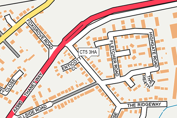 CT5 3HA map - OS OpenMap – Local (Ordnance Survey)