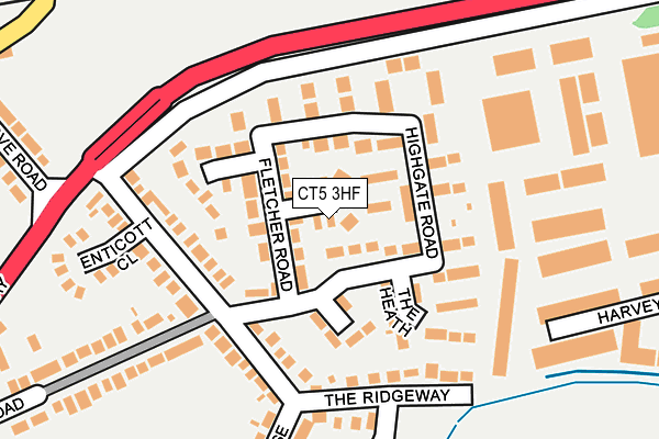 CT5 3HF map - OS OpenMap – Local (Ordnance Survey)