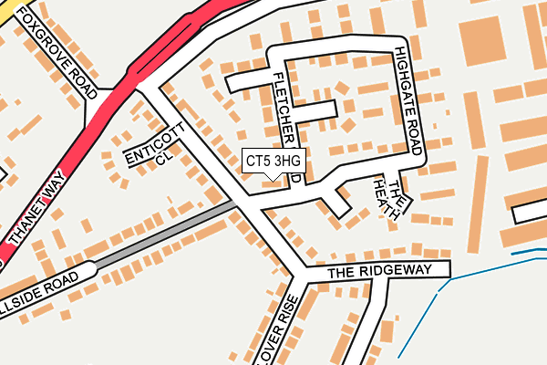 CT5 3HG map - OS OpenMap – Local (Ordnance Survey)