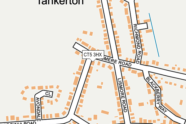 CT5 3HX map - OS OpenMap – Local (Ordnance Survey)