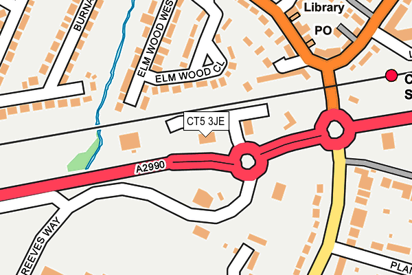 CT5 3JE map - OS OpenMap – Local (Ordnance Survey)